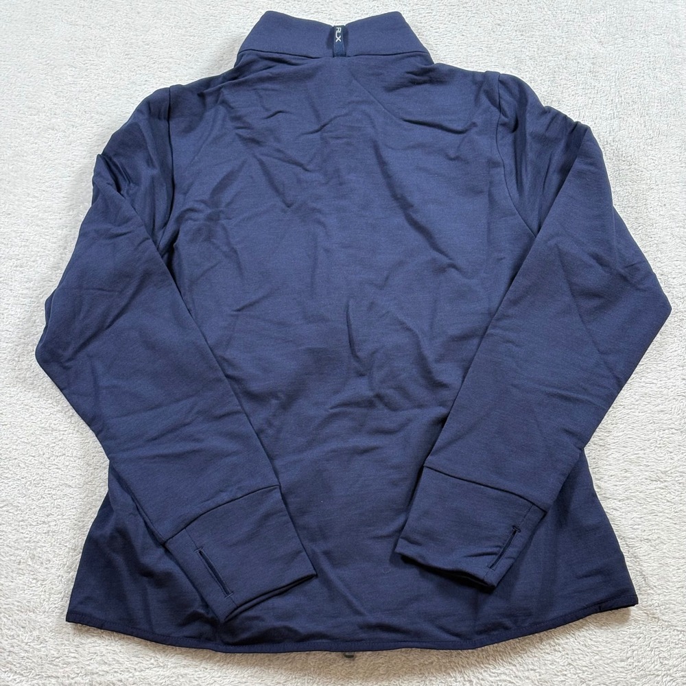RLX Ralph Lauren Golf Women Navy Multi Striped Hybrid Quilted Zip Jacket M NEW - Picture 8 of 9